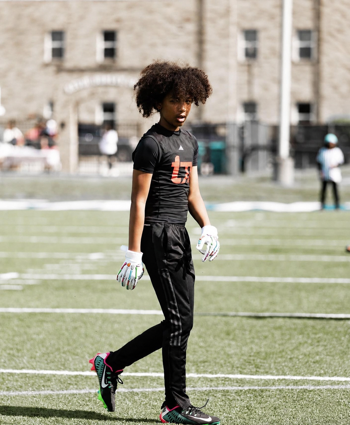 Traction Athletic Performance athlete on the football field